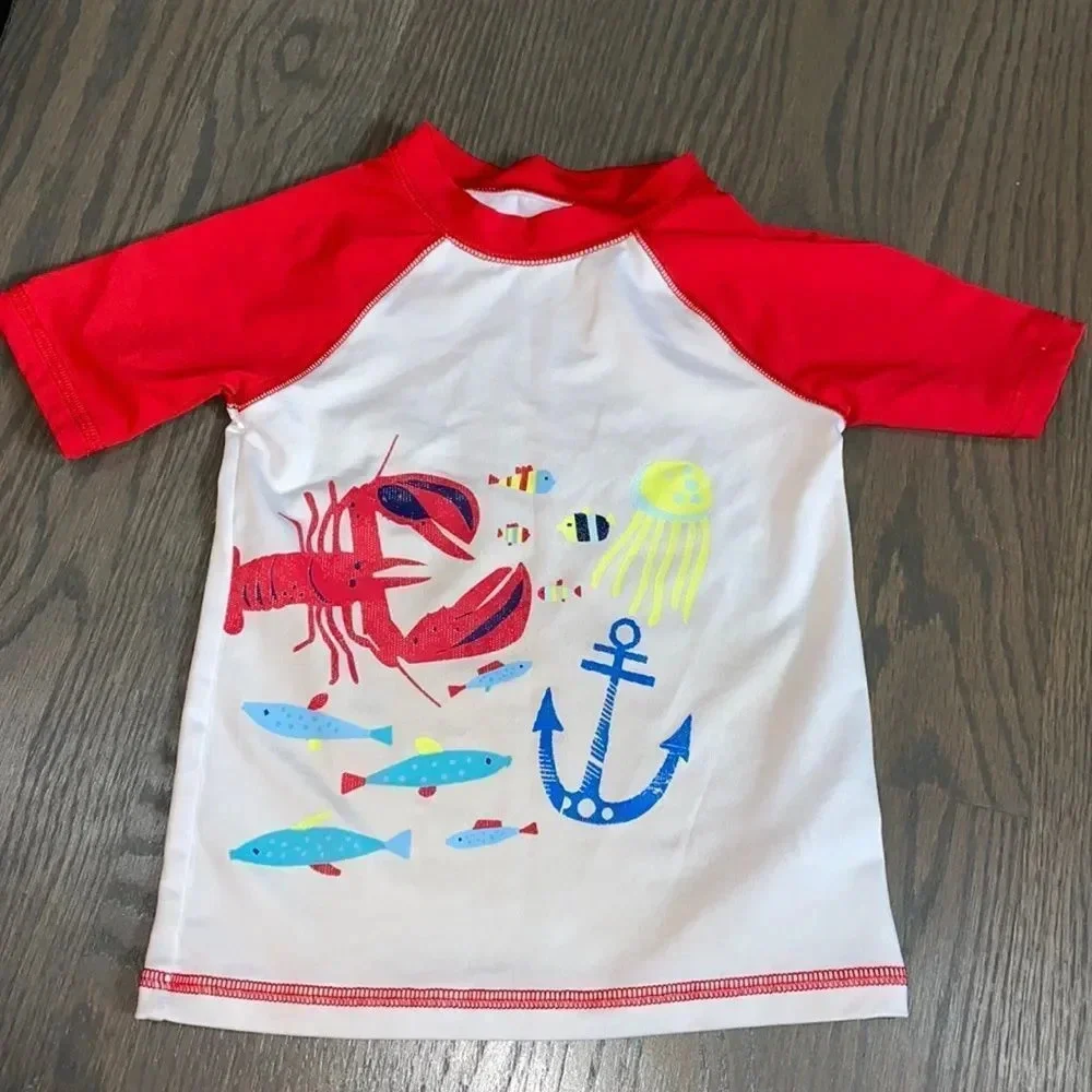 Short sleeve swimming shirt